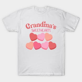 Grandmas Sweethearts Valentines Day T-Shirt